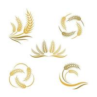 images de logo de blé vecteur