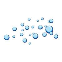 illustration d'images de bulles d'eau vecteur