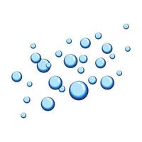 illustration d'images de bulles d'eau vecteur