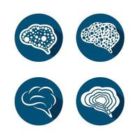 images de logo de cerveau vecteur