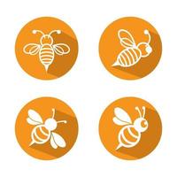 images de logo d'abeille vecteur