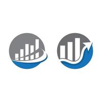 création de logo de finance d'entreprise vecteur