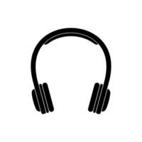 casque de musique ou casque silhouette pour icône, symbole, logo taper, pictogramme, applications, site Internet, art illustration ou graphique conception élément. vecteur illustration