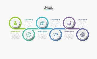 modèle d'infographie de présentation entreprise vecteur