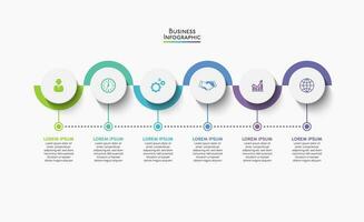 modèle d'infographie de présentation entreprise vecteur