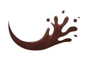 chocolat noir liquide vecteur