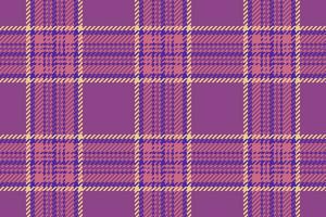 modèle tartan vérifier de plaid Contexte texture avec une en tissu sans couture textile vecteur. vecteur