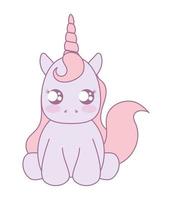 mignon bébé licorne vecteur