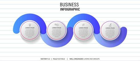 présentation affaires infographie modèle vecteur. vecteur