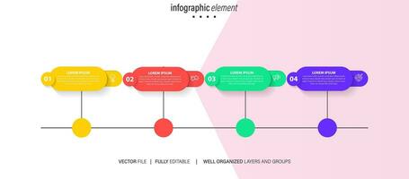 infographie modèle éléments. vecteur