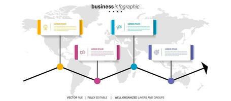 visualisation des données d'entreprise. chronologie infographie icônes conçues pour abstrait modèle jalon élément moderne diagramme processus technologie numérique marketing données présentation graphique vecteur