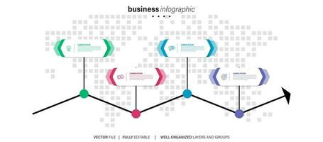 une collection de infographie éléments illustration dans une plat style vecteur