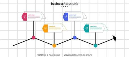 affaires Les données visualisation. vecteur