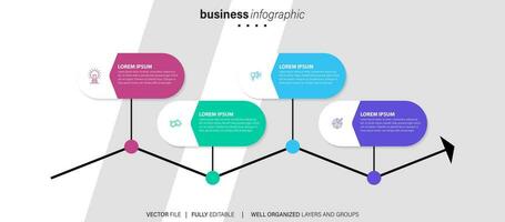 vecteur de infographie rond modèles