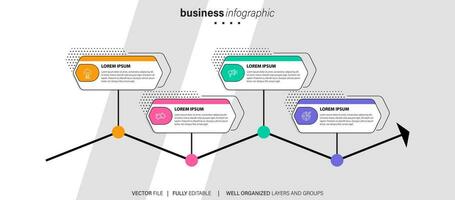 vecteur de infographie rond modèles