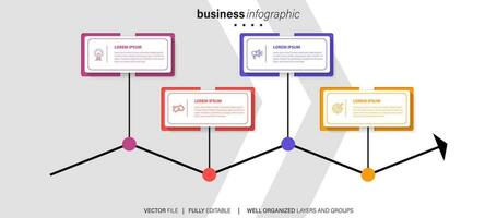 infographie modèle éléments. vecteur