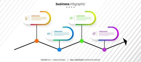 infographie conception avec discours bulle vecteur