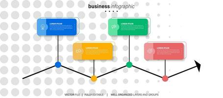 vecteur affaires infographie modèle