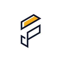 lettre F logo conception icone élément pour initiale ou affaires vecteur
