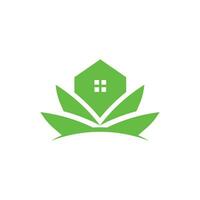 vert maison logo conception icône élément vecteur avec Créatif moderne style