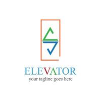 ascenseur et ascenseur logo conception minimal logotype vecteur modèle