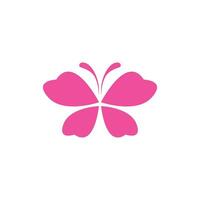 magnifique de forme papillon logo conception vecteur