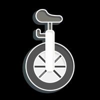 icône monocycle. en relation à amusement parc symbole. brillant style. Facile conception modifiable. Facile illustration vecteur