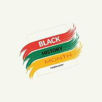 noir histoire mois africain américain histoire fête vecteur illustration.