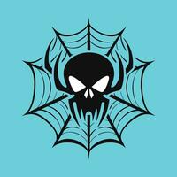 noir araignée silhouette pour Halloween conception vecteur