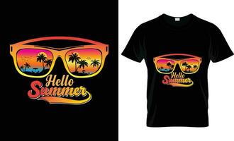 été ambiance vacances tropical plage, surfant, mer plage,, typographie rétro ancien T-shirt conception vecteur