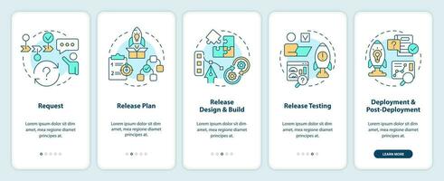 réussi Libération la gestion processus l'intégration mobile app filtrer. procédure pas à pas 5 pas modifiable graphique instructions avec linéaire concepts. interface utilisateur, ux, gui modèle vecteur