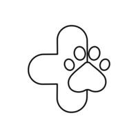 le logo de animal de compagnie se soucier. symboles de le signe de le animal se soucier logo vecteur