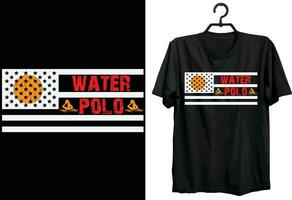 l'eau polo T-shirt conception. marrant cadeau article l'eau polo T-shirt conception pour l'eau polo joueurs. vecteur