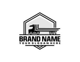 modèle de logo de camion vecteur