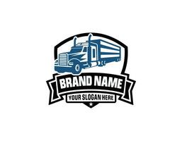 le parfait logo pour une affaires en relation à le cargaison expéditeur industrie vecteur