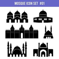 mosquée icône. islamique conception élément. vecteur