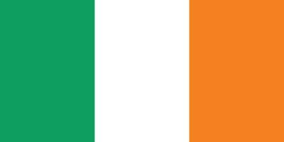 Irlande nationale drapeau. Irlande drapeau dans le correct rapport vecteur