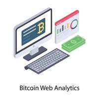 analyse web bitcoin vecteur