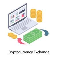 concepts d'échange de crypto-monnaie