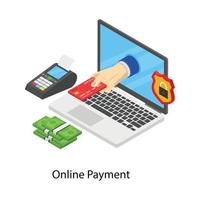 concepts de paiement en ligne vecteur