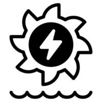 hydro-électrique Puissance icône vecteur