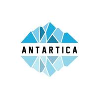 iceberg logo, Antarctique logo conception, Facile la nature paysage vecteur illustration modèle