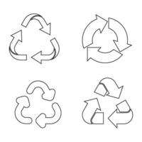 recyclage icône vecteur