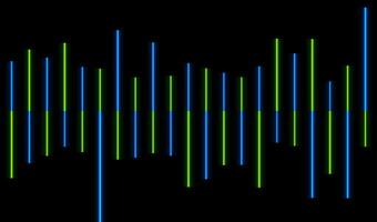 embrasé vert bleu néon laser lignes abstrait Contexte vecteur