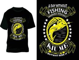 pêche T-shirt conception, poisson, t chemise conception vecteur