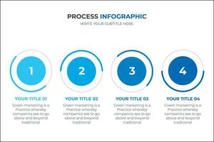 multicolore cercles avec mince lignes pour infographie. modèle pour chronologie présentation avec 4 pas vecteur