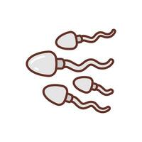 les spermatozoïdes icône dans vecteur. illustration vecteur