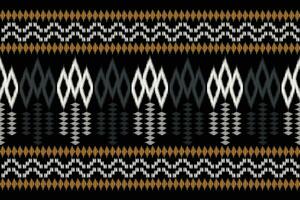 ethnique ikat en tissu modèle géométrique style.africain ikat broderie ethnique Oriental modèle noir Contexte. abstrait, vecteur, illustration.texture, vêtements, cadre, décoration, tapis, motif. vecteur