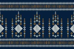 ethnique ikat en tissu modèle géométrique style.africain ikat broderie ethnique Oriental modèle bleu Contexte. abstrait, vecteur, illustration.texture, vêtements, cadre, décoration, tapis, motif. vecteur