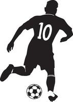 football joueur vecteur silhouette illustration